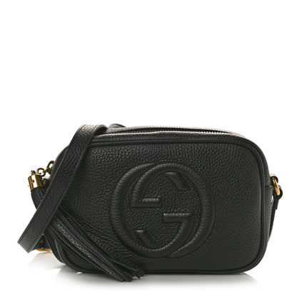 Gucci Pebbled Calfskin Mini Soho Disco Bag Black 1 of 11