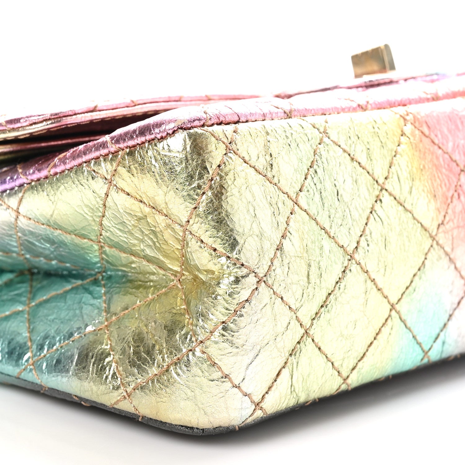 Chanel Metallic Goatskin Quilted 2.55 Reissue 225 Flap Multicolor 9 of 10