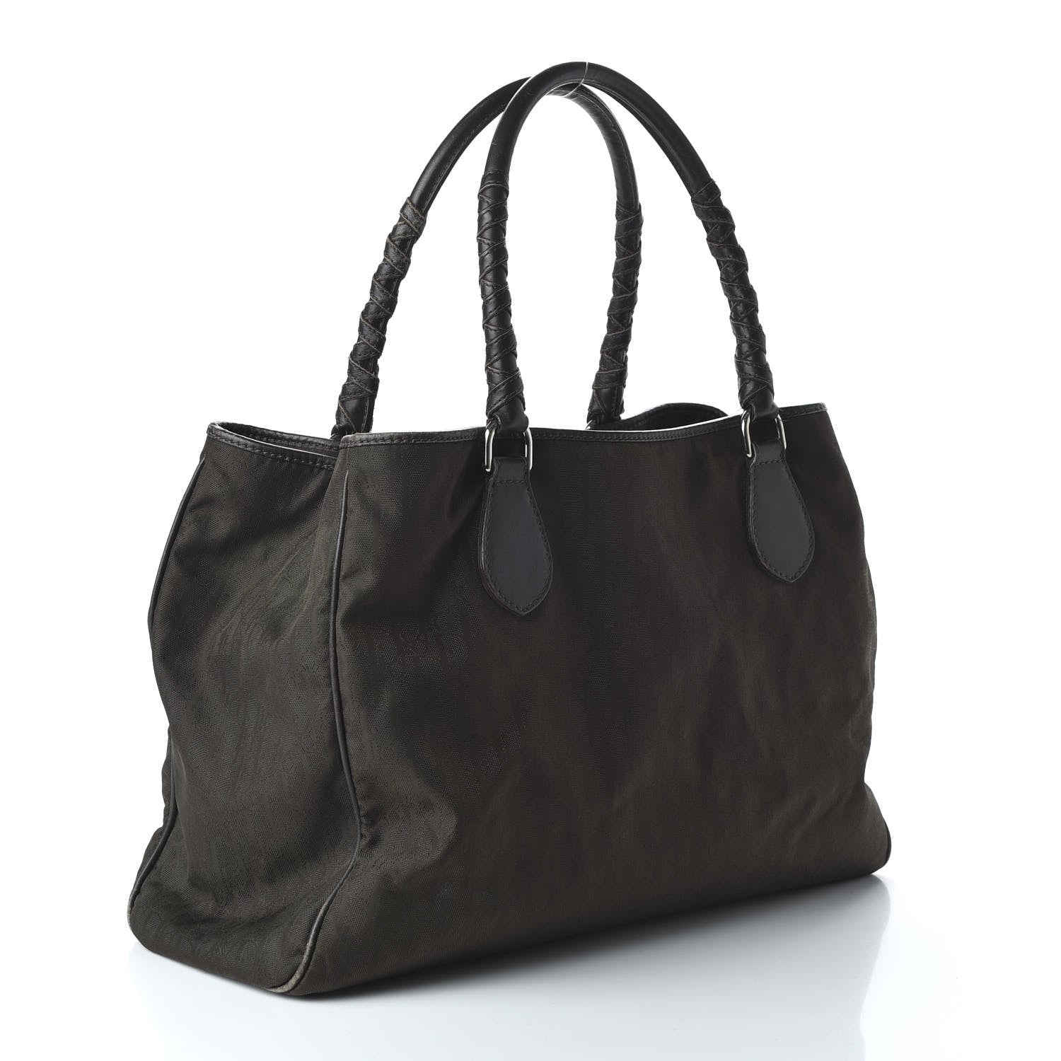 Christian Dior Nylon Monogram Lovely Tote Brown 3 of 12
