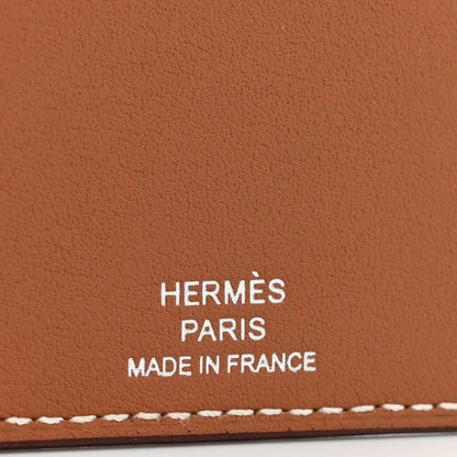Hermes Epsom Evercolor Chevre Mysore Les Petits Chevaux Card Holder Gold Malachite Bleu Atoll Craie 7 of 8