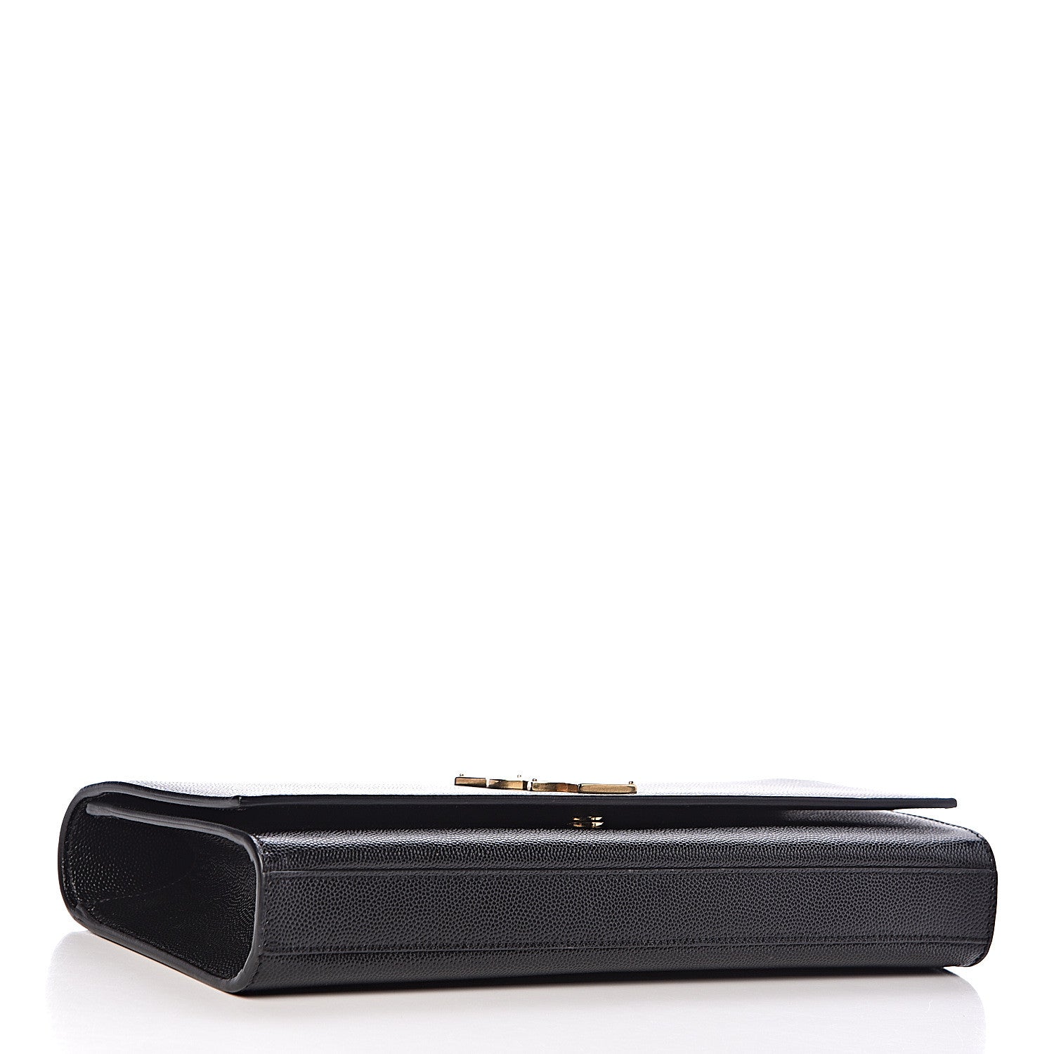Saint Laurent Grain De Poudre Monogram Cassandre Clutch Black 4 of 9