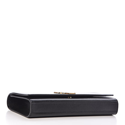 Saint Laurent Grain De Poudre Monogram Cassandre Clutch Black 4 of 9