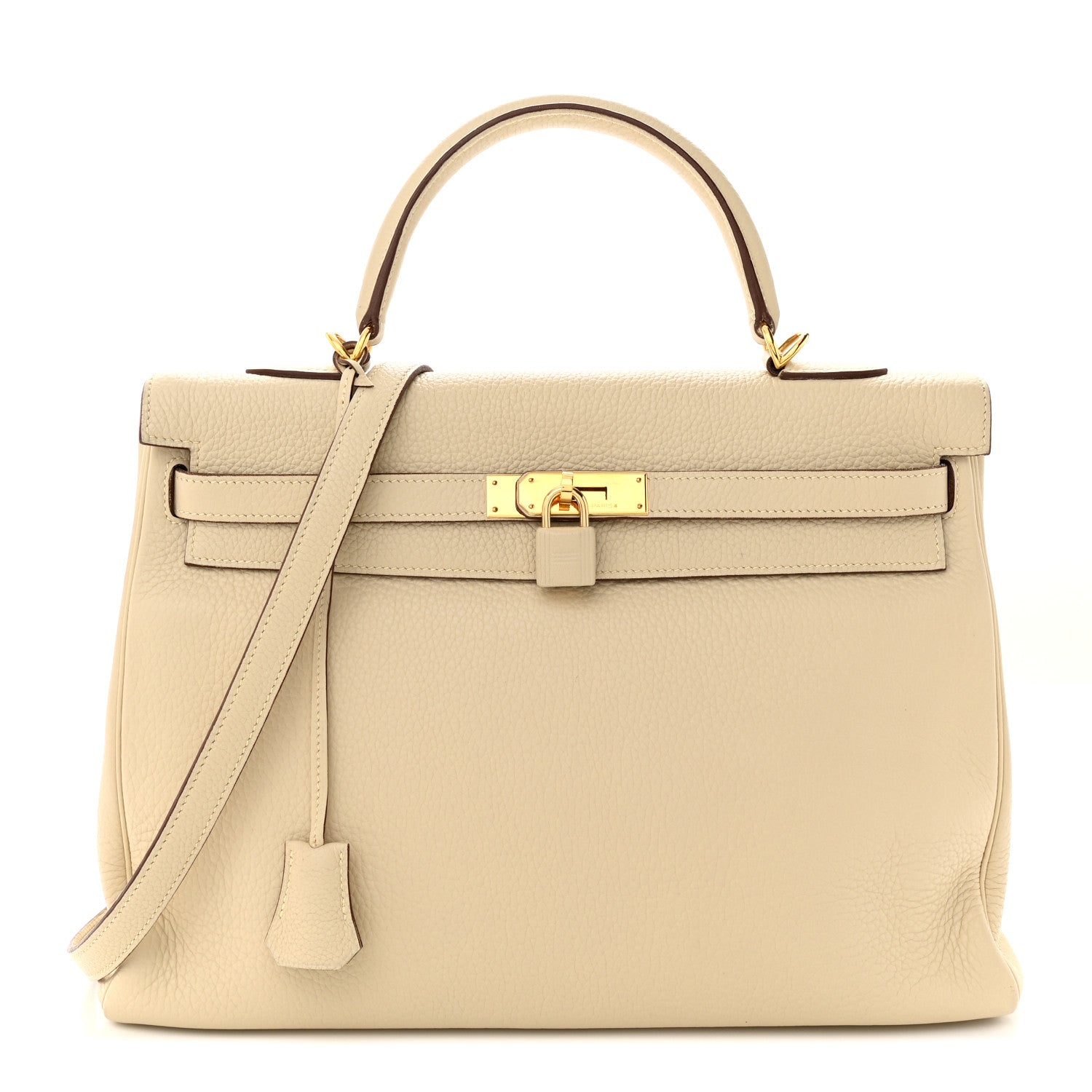 Hermes Taurillon Clemence Kelly Retourne 35 Parchemin 1 of 20