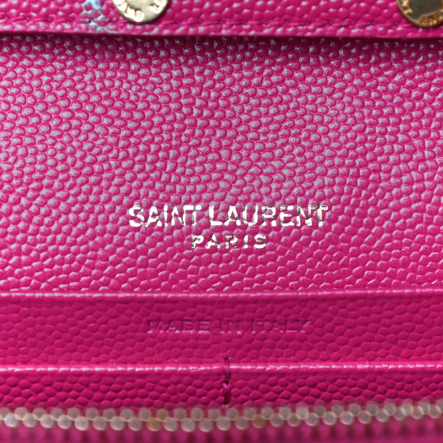 Grain De Poudre Matelasse Chevron Monogram Chain Wallet Bubblegum