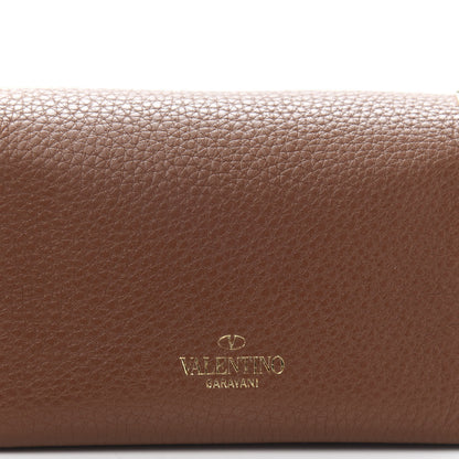 Valentino Garavani Pebbled Calfskin Mini Rockstud Crossbody Bag Bright Cognac 9 of 11