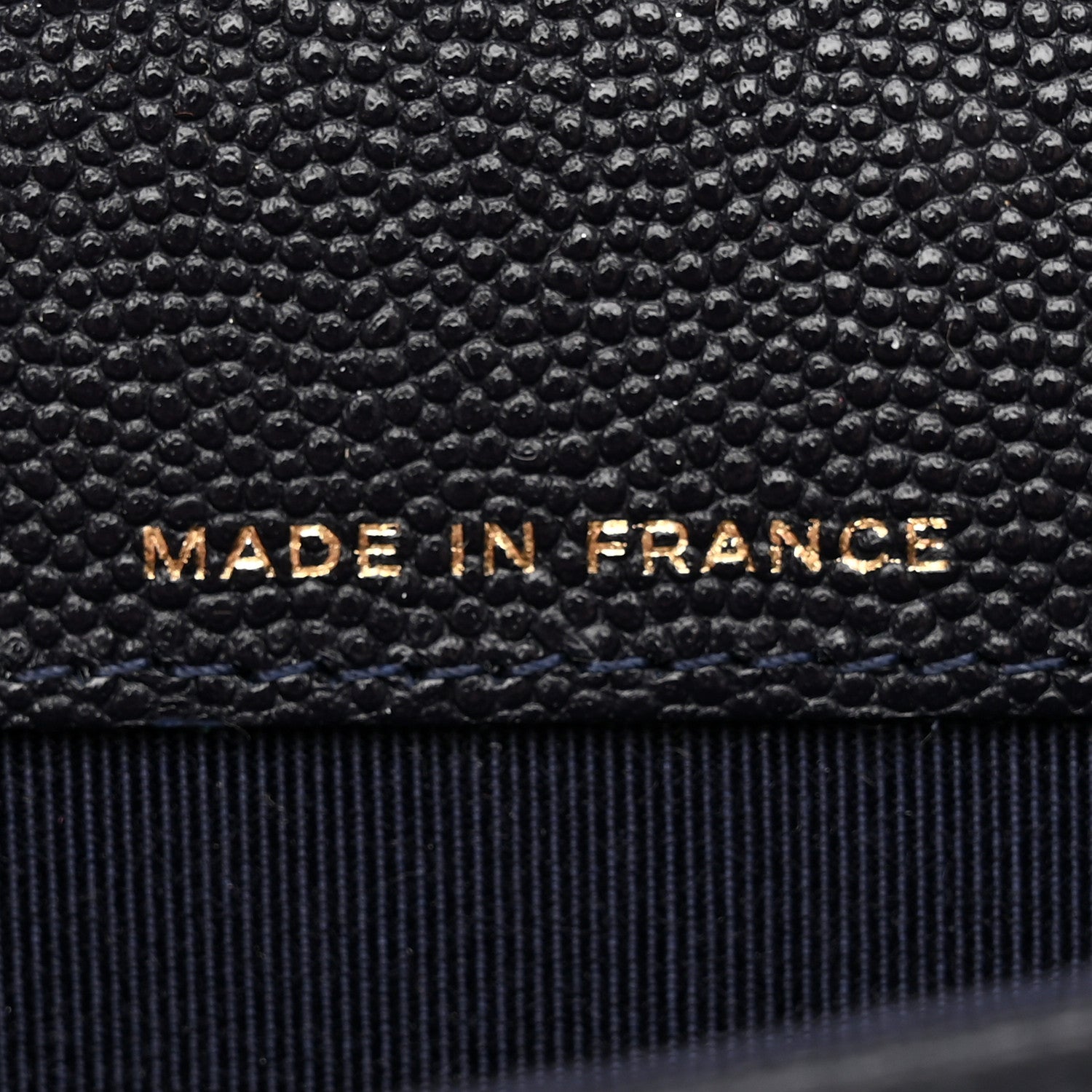 Chanel Caviar Quilted Flap Card Holder Wallet Navy Blue 7 of 10