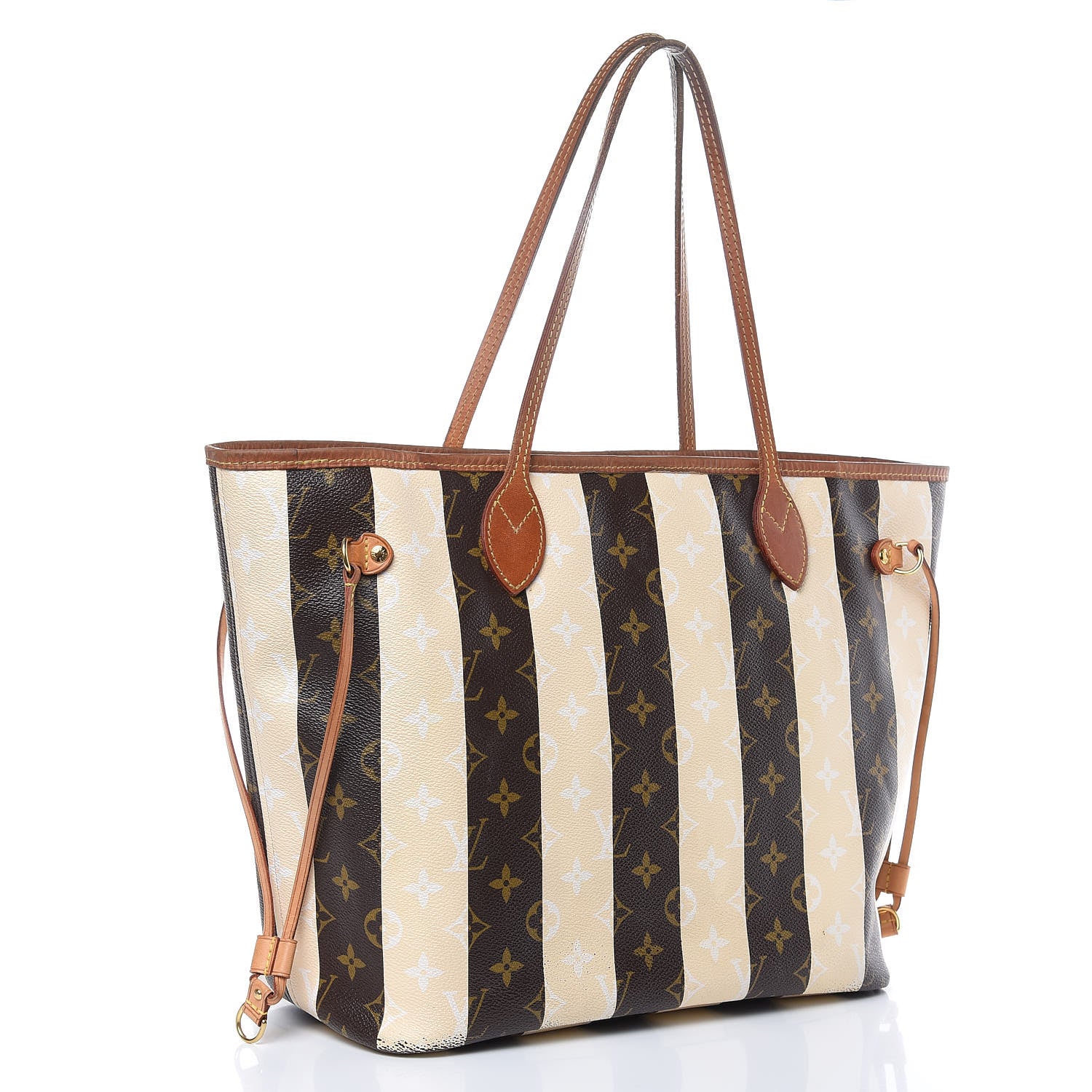 Louis Vuitton Monogram Rayures Neverfull MM 3 of 23