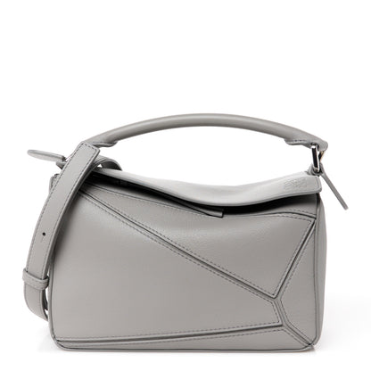 Loewe Calfskin Small Puzzle Bag Pearl Grey 1 of 10