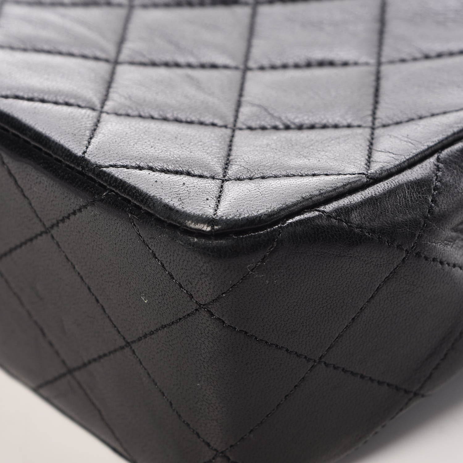 Chanel Lambskin Quilted Mini Square Flap Bag Black 14 of 14