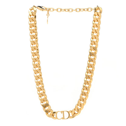 Christian Dior Metal CC Short Necklace Gold 3 of 6