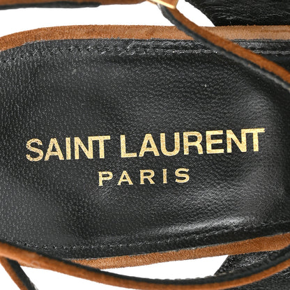 Saint Laurent Cachemire Jodie 95 Tanouk Platform Sandals 42 Land 7 of 10