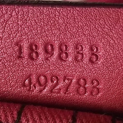 Gucci Guccissima Horsebit Hobo Red 10 of 13