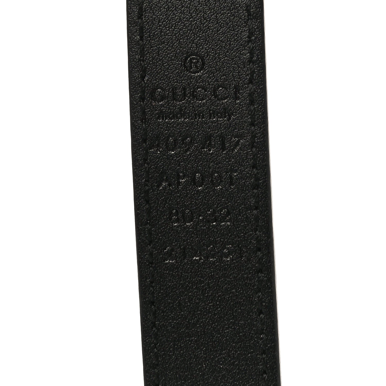 Gucci Calfskin Double G 20mm Belt 80 32 Black 4 of 8