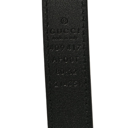 Gucci Calfskin Double G 20mm Belt 80 32 Black 4 of 8