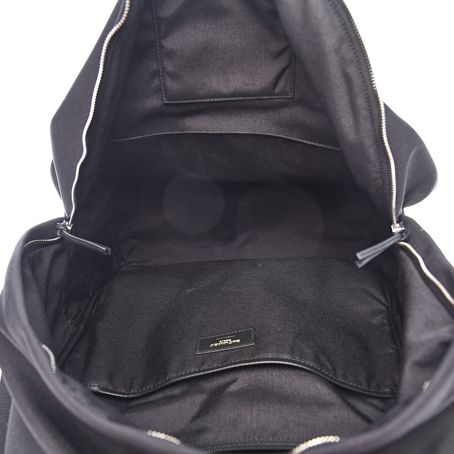 Saint Laurent Canvas Nylon Giant City Backpack Black 5 of 11
