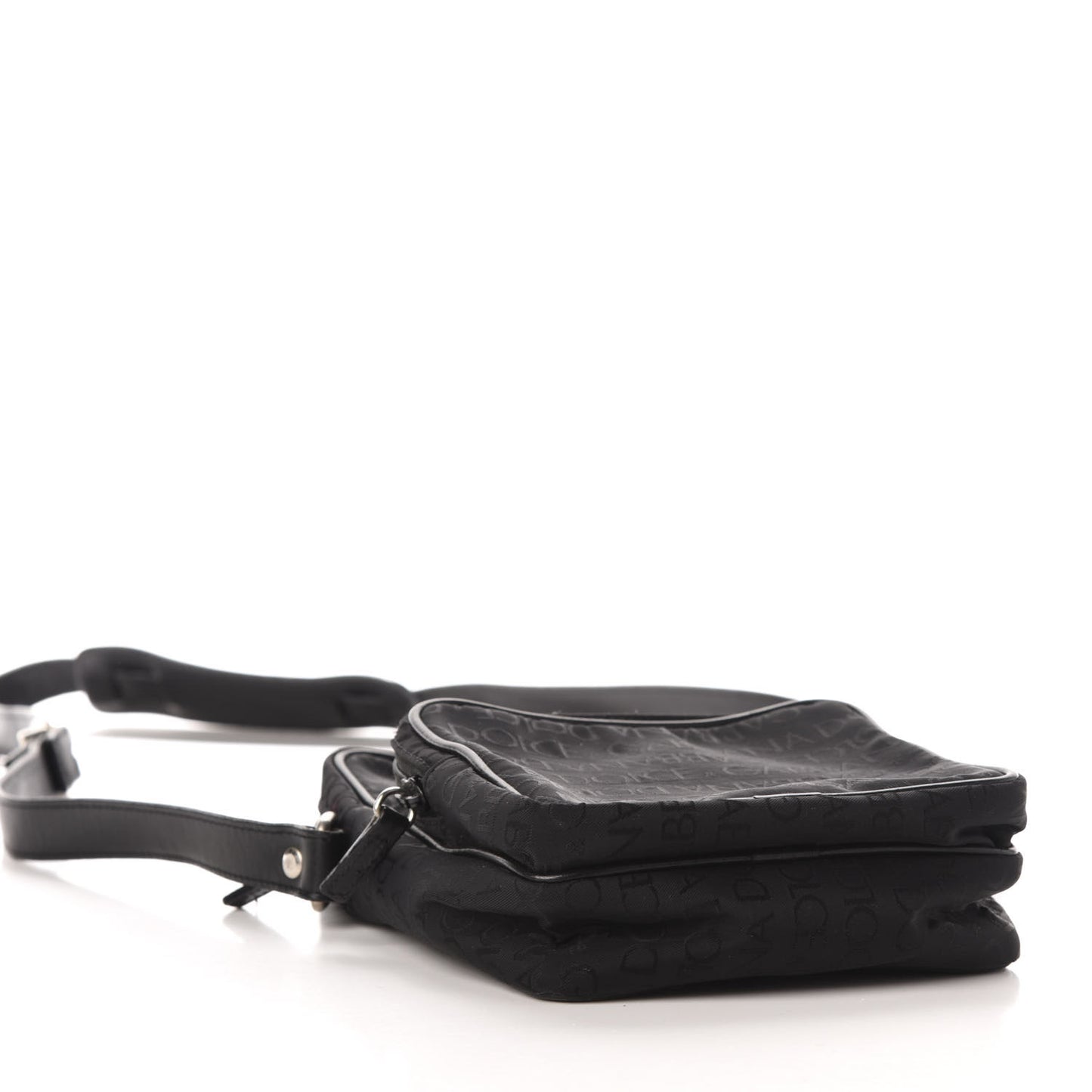 Nylon Monogram Messenger Black