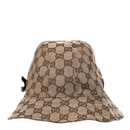 Gucci Monogram Web Bucket Hat S Brown 3 of 9