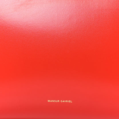 Mansur Gavriel Calfskin Gaia Shoulder Bag Poppy 8 of 10