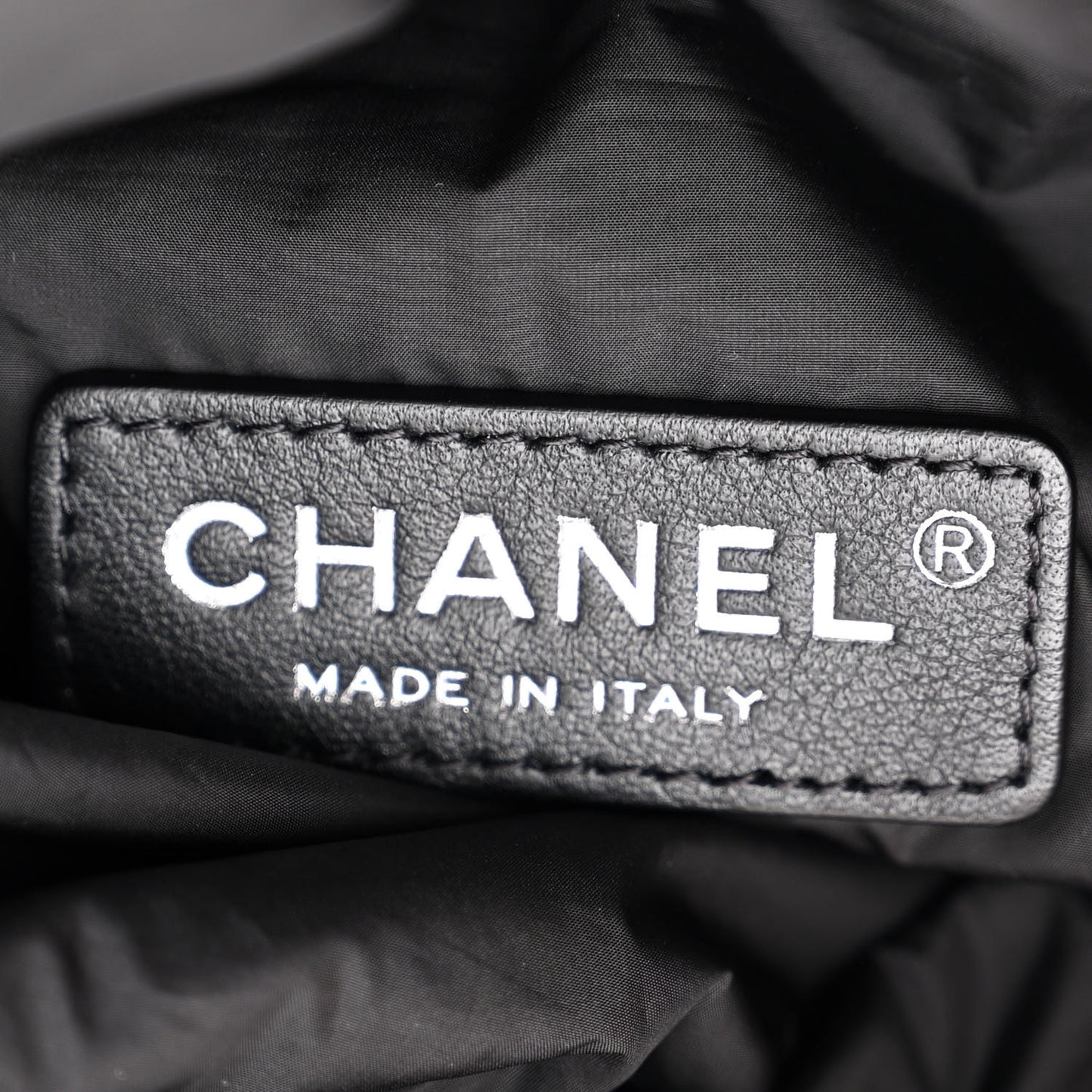 Nylon Printed Quilted Coco Neige Convertible Backpack Black White