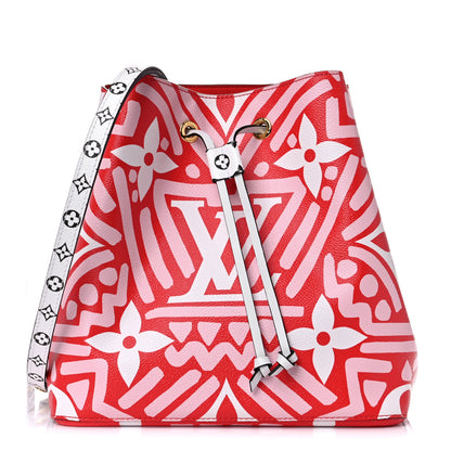 Louis Vuitton Monogram Giant Crafty NeoNoe MM Rouge Rose Creme 1 of 8