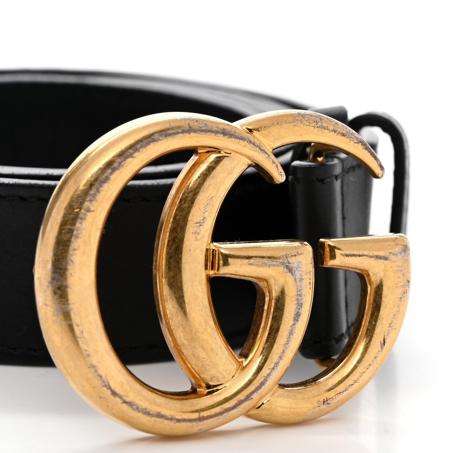 Gucci Calfskin Double G 30mm Belt 85 34 Black 6 of 7