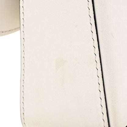 Fendi X VERSACE Vitello Seta Fendace Mini Brooch Baguette White Ice 12 of 15