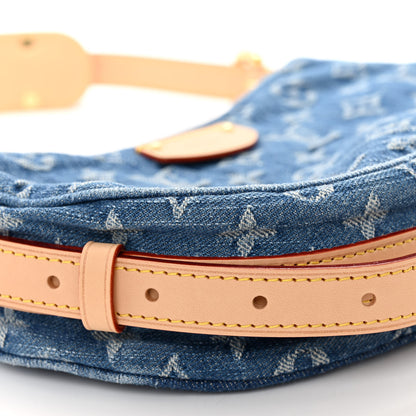 Louis Vuitton Monogram Denim Croissant MM Blue 10 of 11