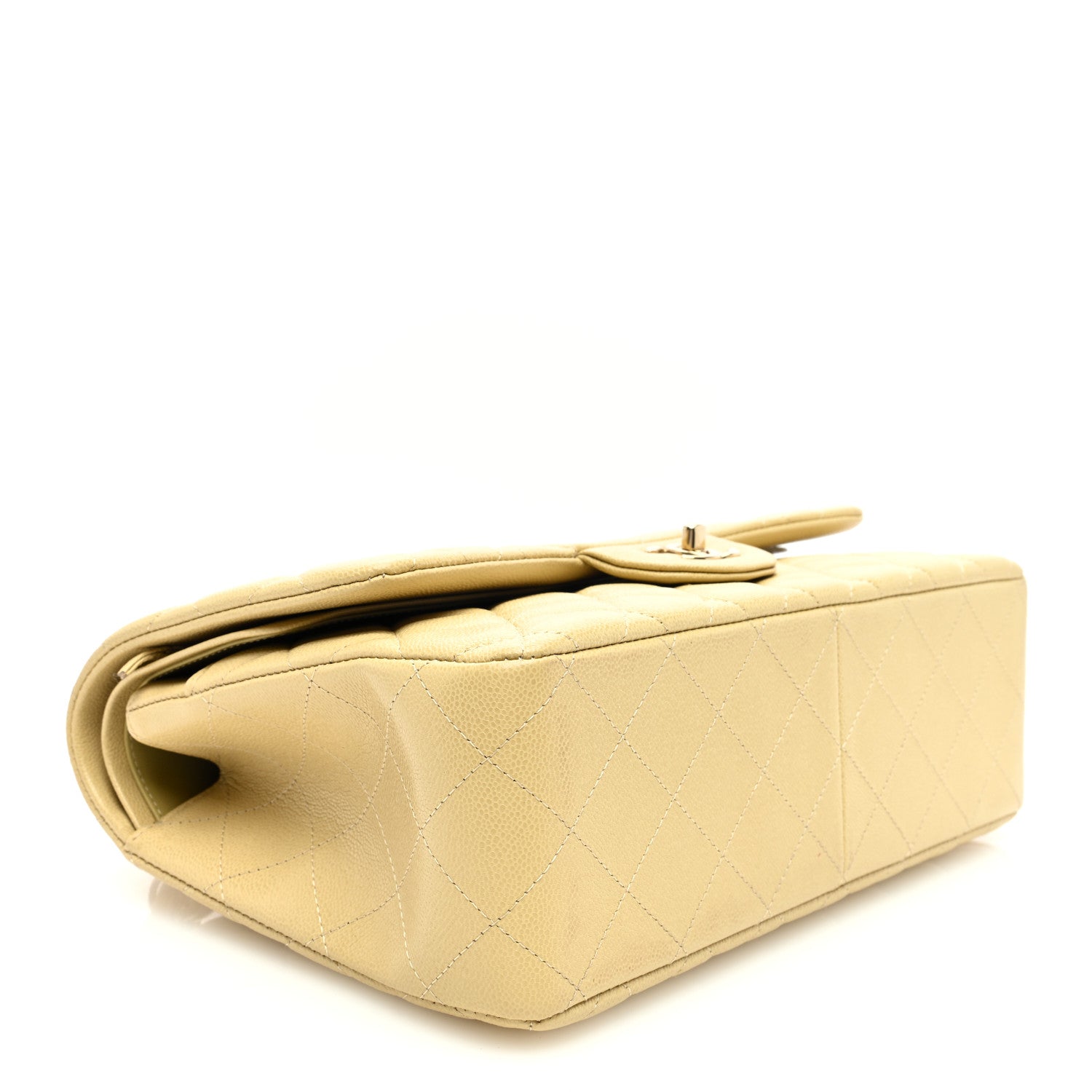 Chanel Caviar Quilted Jumbo Double Flap Light Green 4 of 10