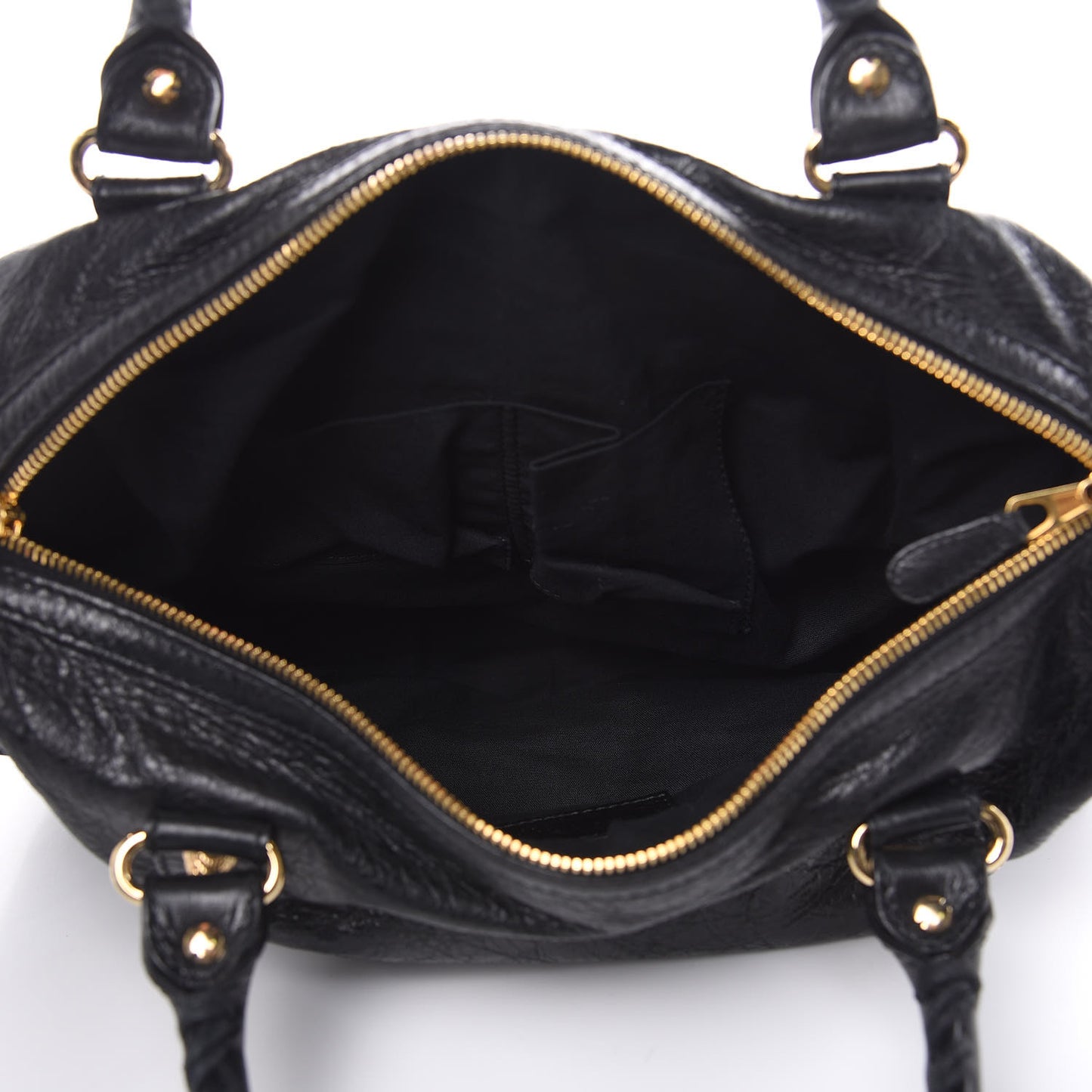 Agneau Giant 12 Gold Hardware Boston Black