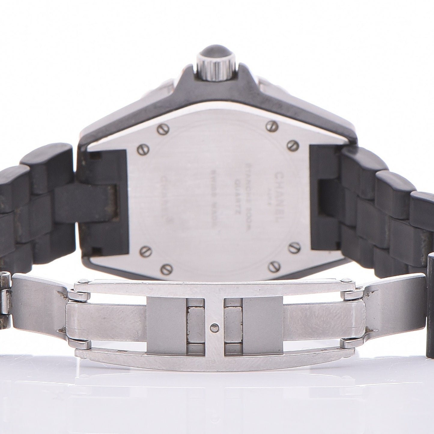 Stainless Steel Ceramic 33mm J12 Quartz Watch Black
