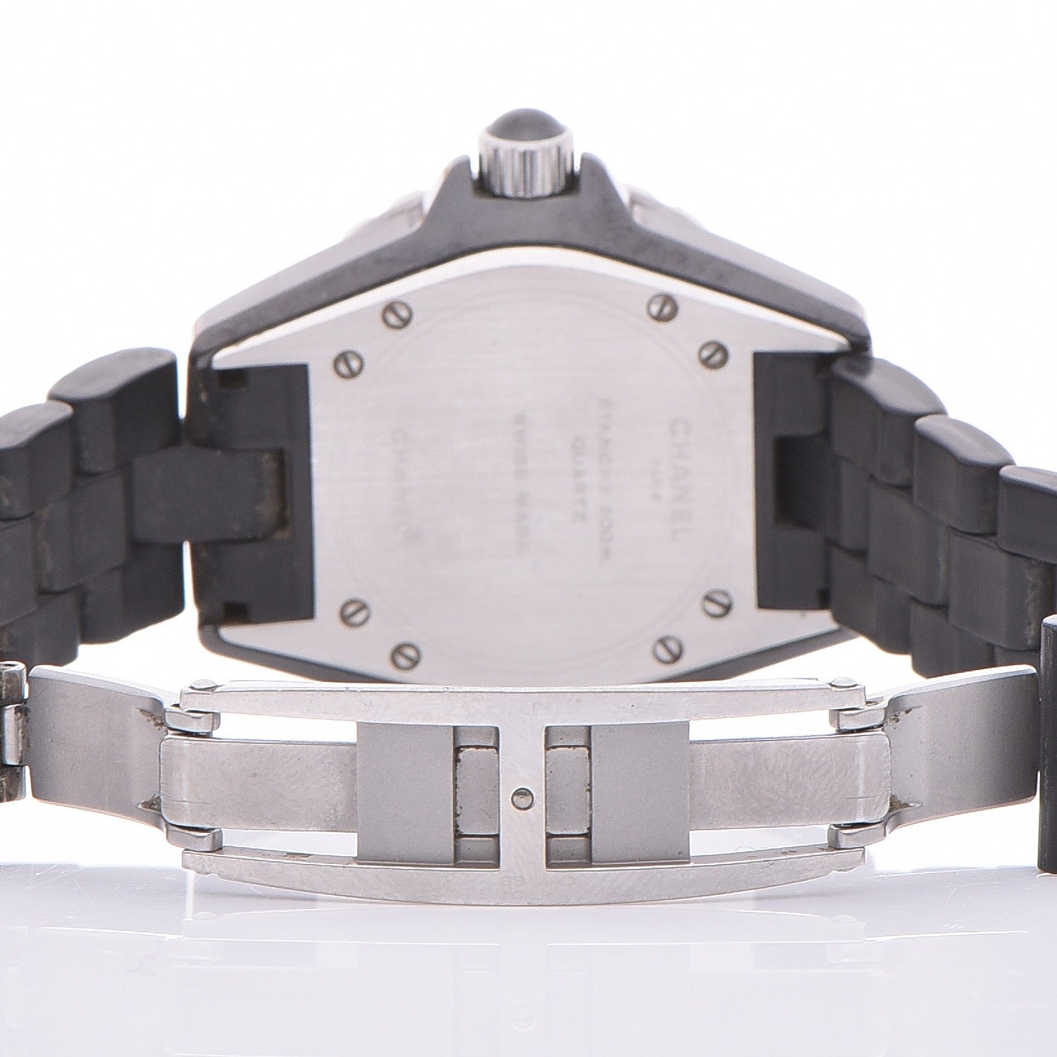 Chanel Stainless Steel Ceramic 33mm J12 Quartz Watch Black 6 of 6