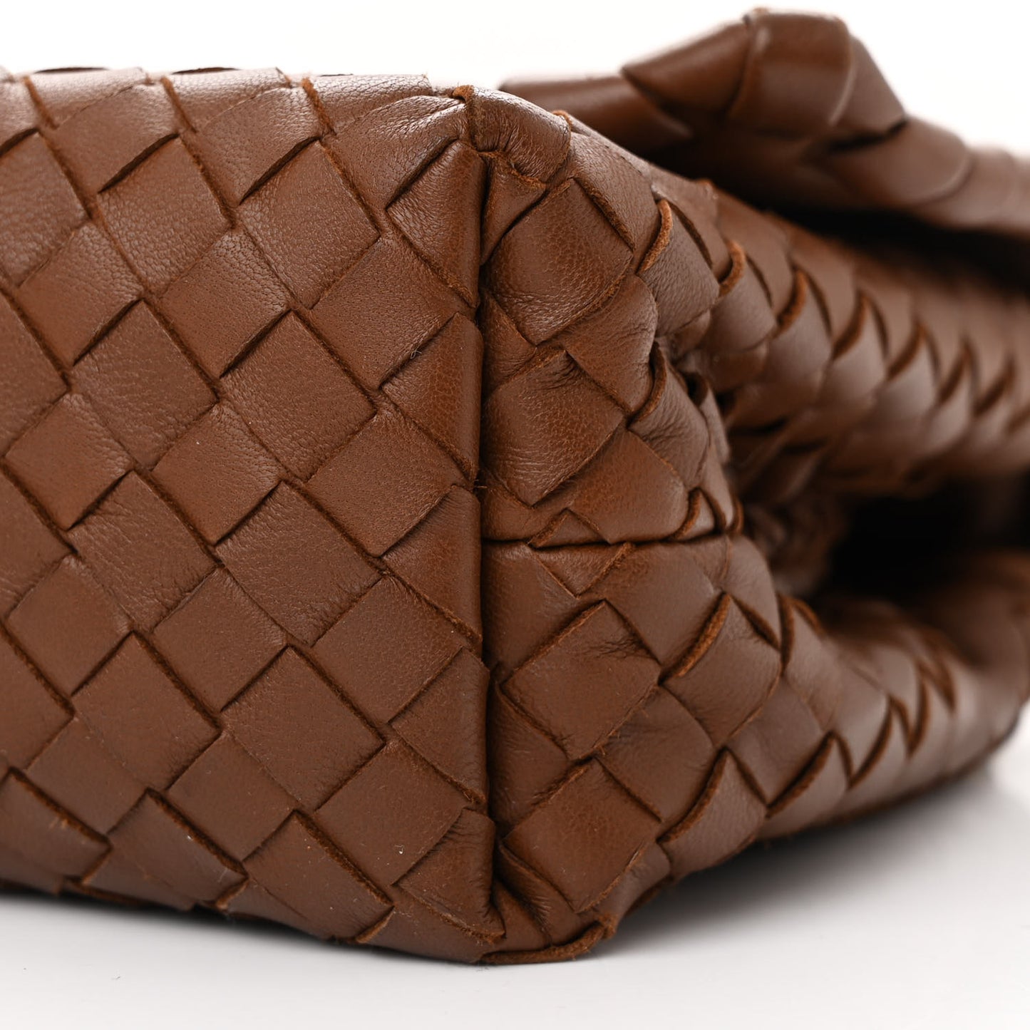 Nappa Intrecciato Baby Olimpia Shoulder Bag Ebano