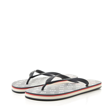 Louis Vuitton Rubber Mens Molitor Thong Sandals 10 Marine Rouge 3 of 7