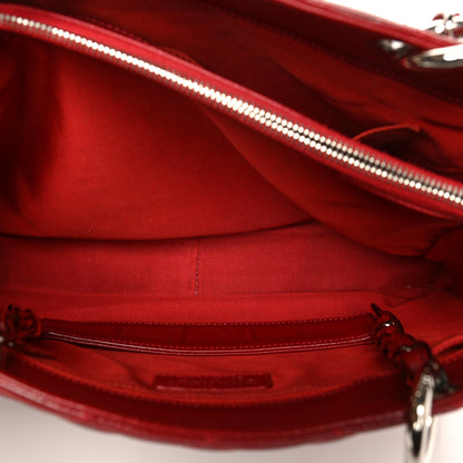 Chanel Caviar Quilted Grand Shopping Tote GST Red 6 of 11