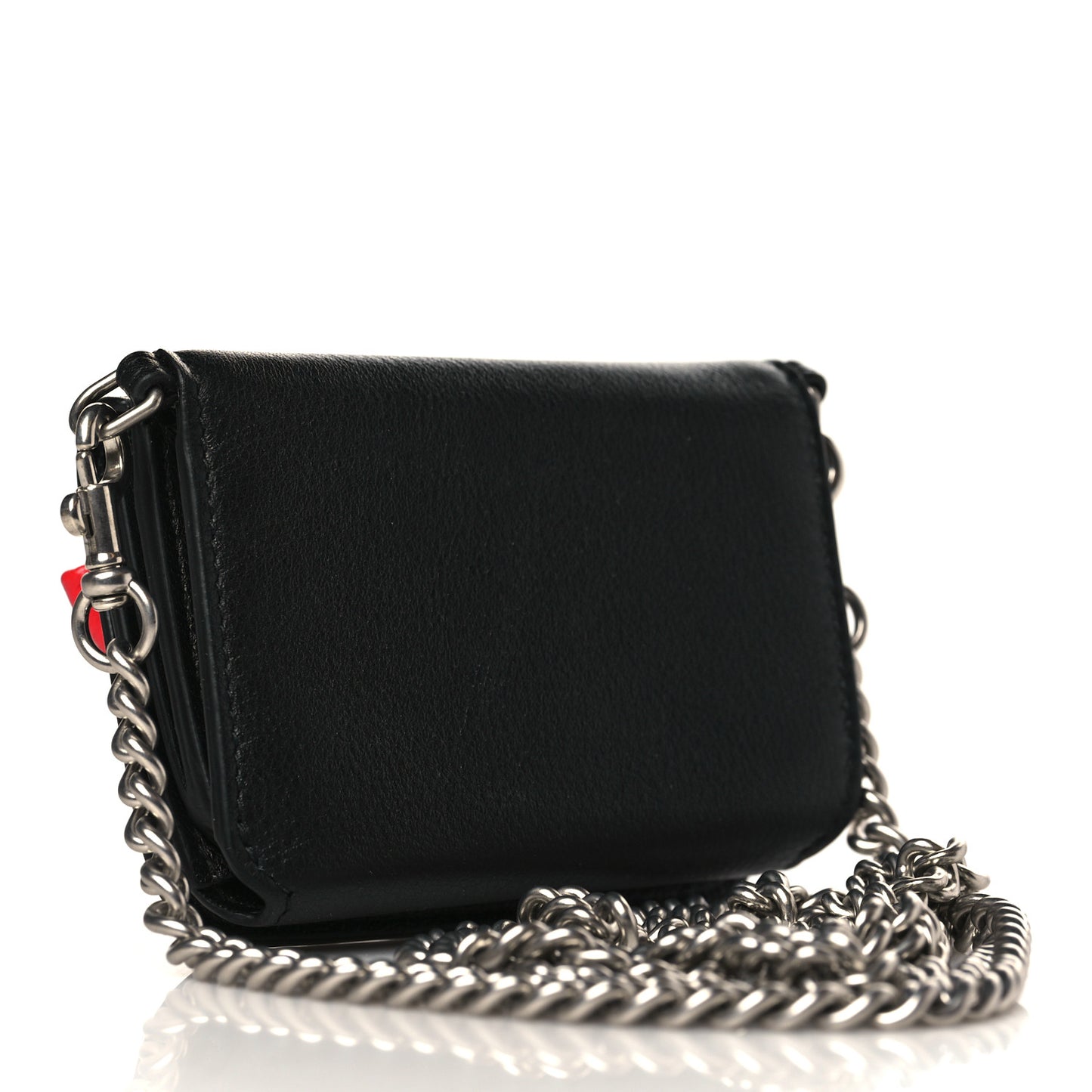 Calfskin Hello Kitty Mini Wallet Black