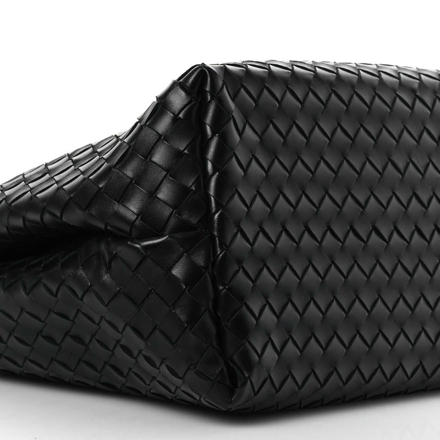 Nappa Intrecciato Large Andiamo Shoulder Bag Black