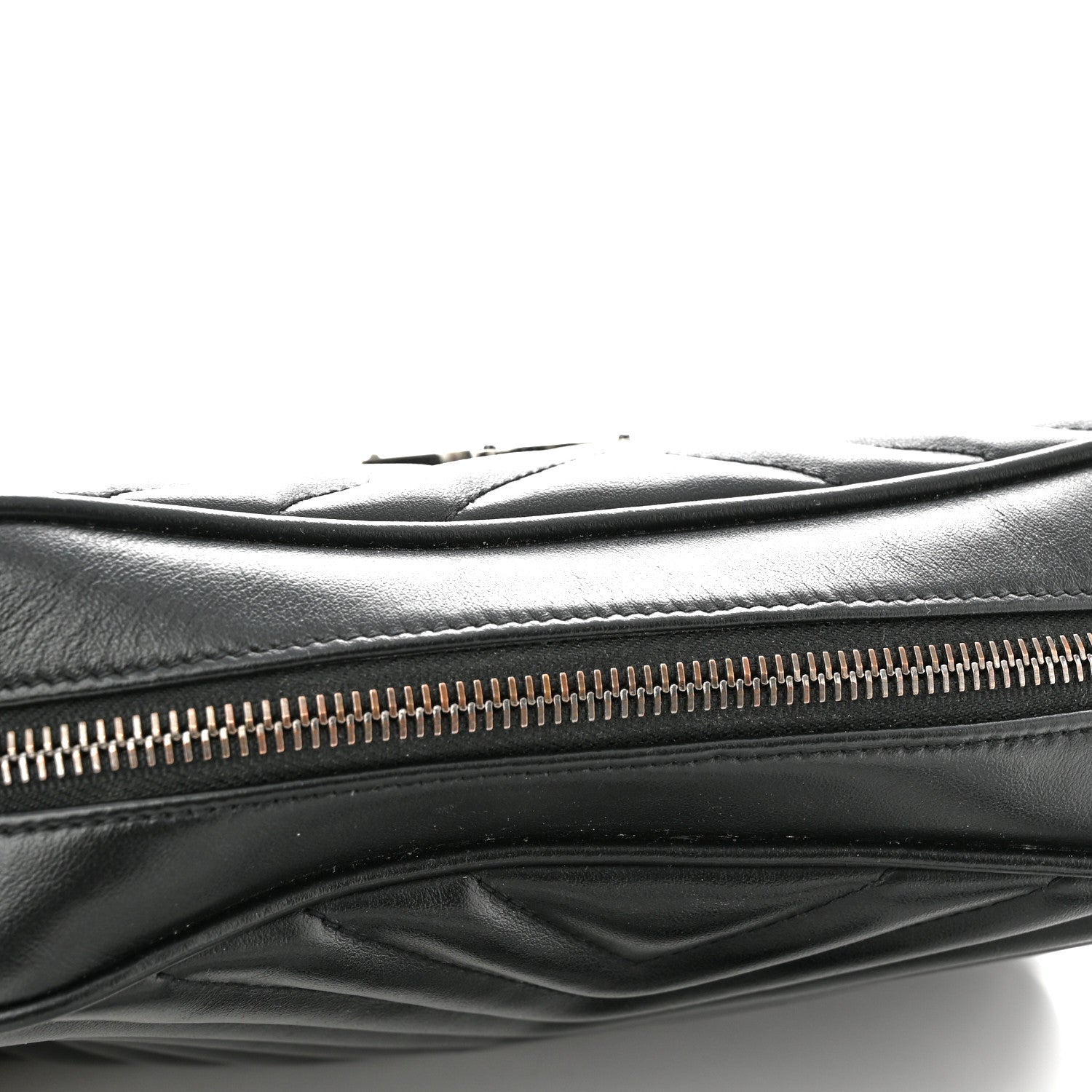 Saint Laurent Calfskin Matelasse Monogram Lou Camera Bag Black 12 of 13