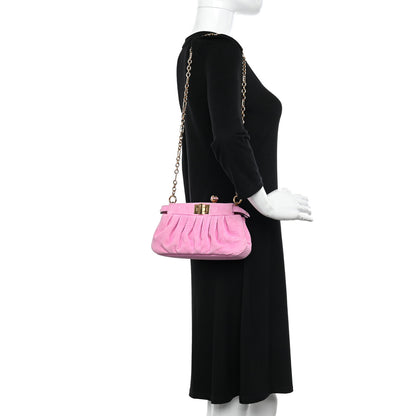 Fendi Camoscio Line Embossed Small Peekaboo Click Bag Lollypop 2 of 10