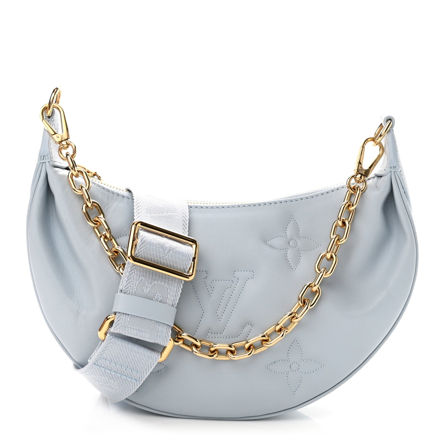 Calfskin Bubblegram Over The Moon Ice Blue