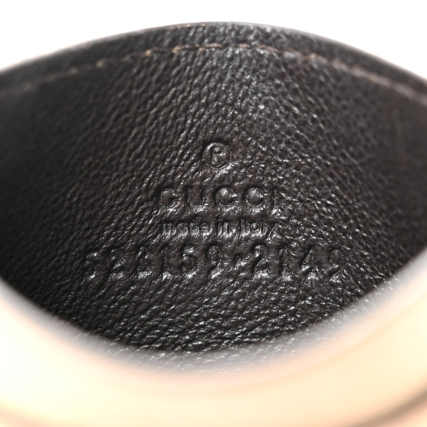 GG Supreme Monogram Textured Dollar Calfskin Web Ophidia Card Holder Beige Mystic White Oatmeal