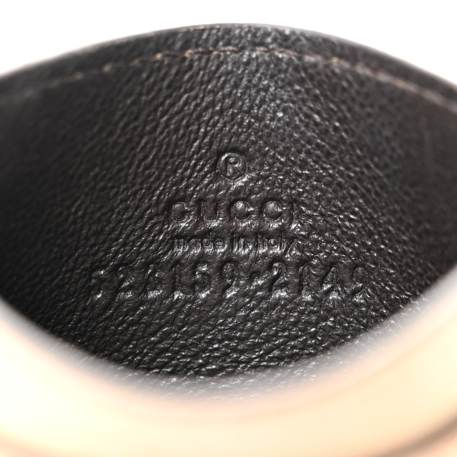 Gucci GG Supreme Monogram Textured Dollar Calfskin Web Ophidia Card Holder Beige Mystic White Oatmeal 6 of 8