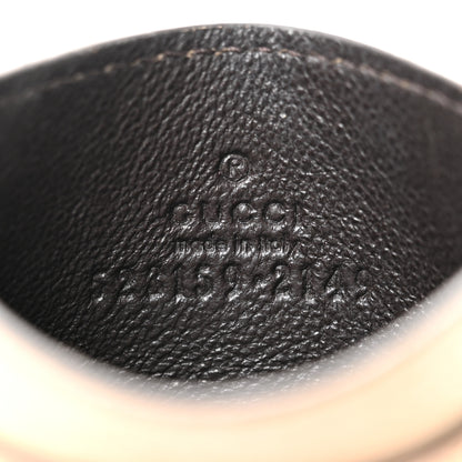 Gucci GG Supreme Monogram Textured Dollar Calfskin Web Ophidia Card Holder Beige Mystic White Oatmeal 6 of 8