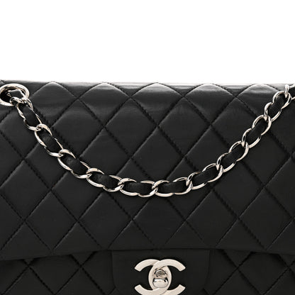 Chanel Lambskin Quilted Medium Double Flap Black 8 of 18
