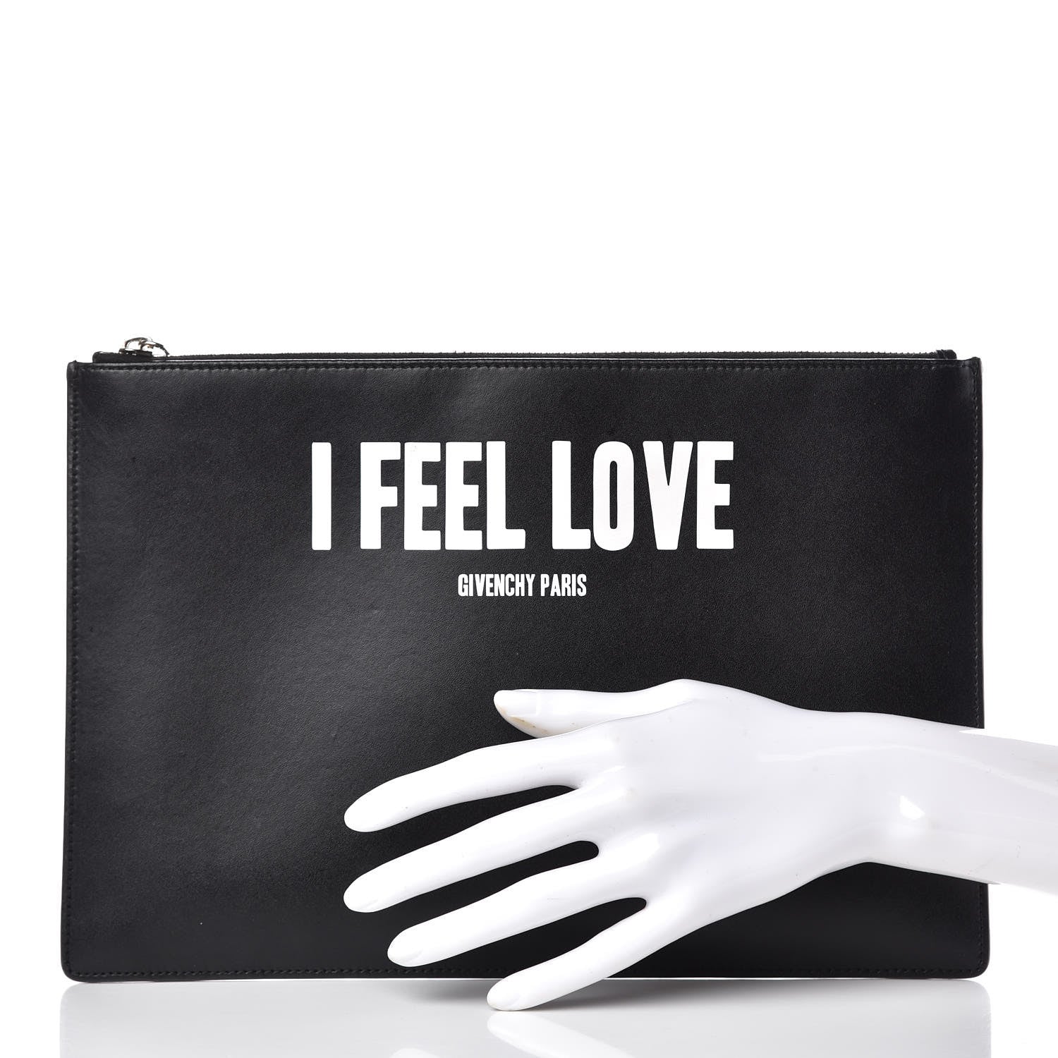 Givenchy Calfskin I Feel Love Medium Pouch Black 2 of 8