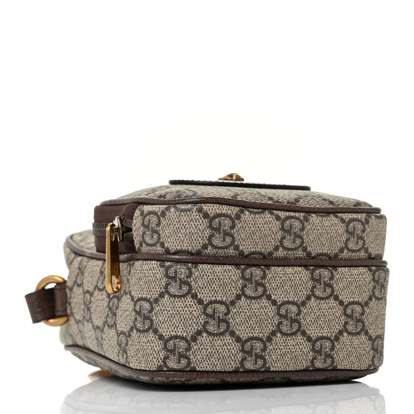 GG Supreme Monogram Mini Neo Vintage Double Zip Messenger Bag Beige New Acero Crop