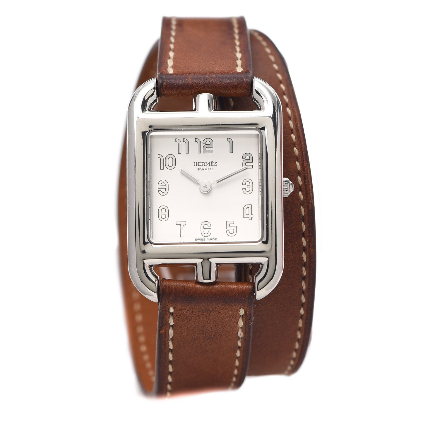 Stainless Steel Barenia 23mm Cape Cod Double Tour Quartz Watch Fauve
