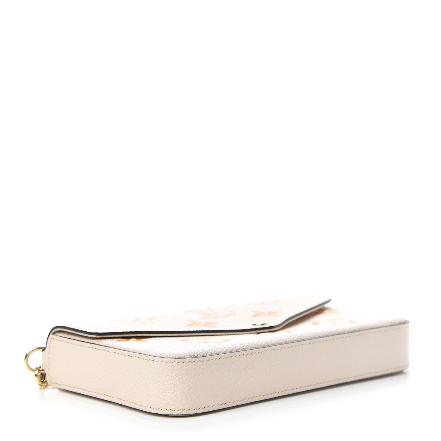 Louis Vuitton Empreinte Monogram Giant By The Pool Felicie Pochette Chain Wallet Cream Saffron 4 of 9