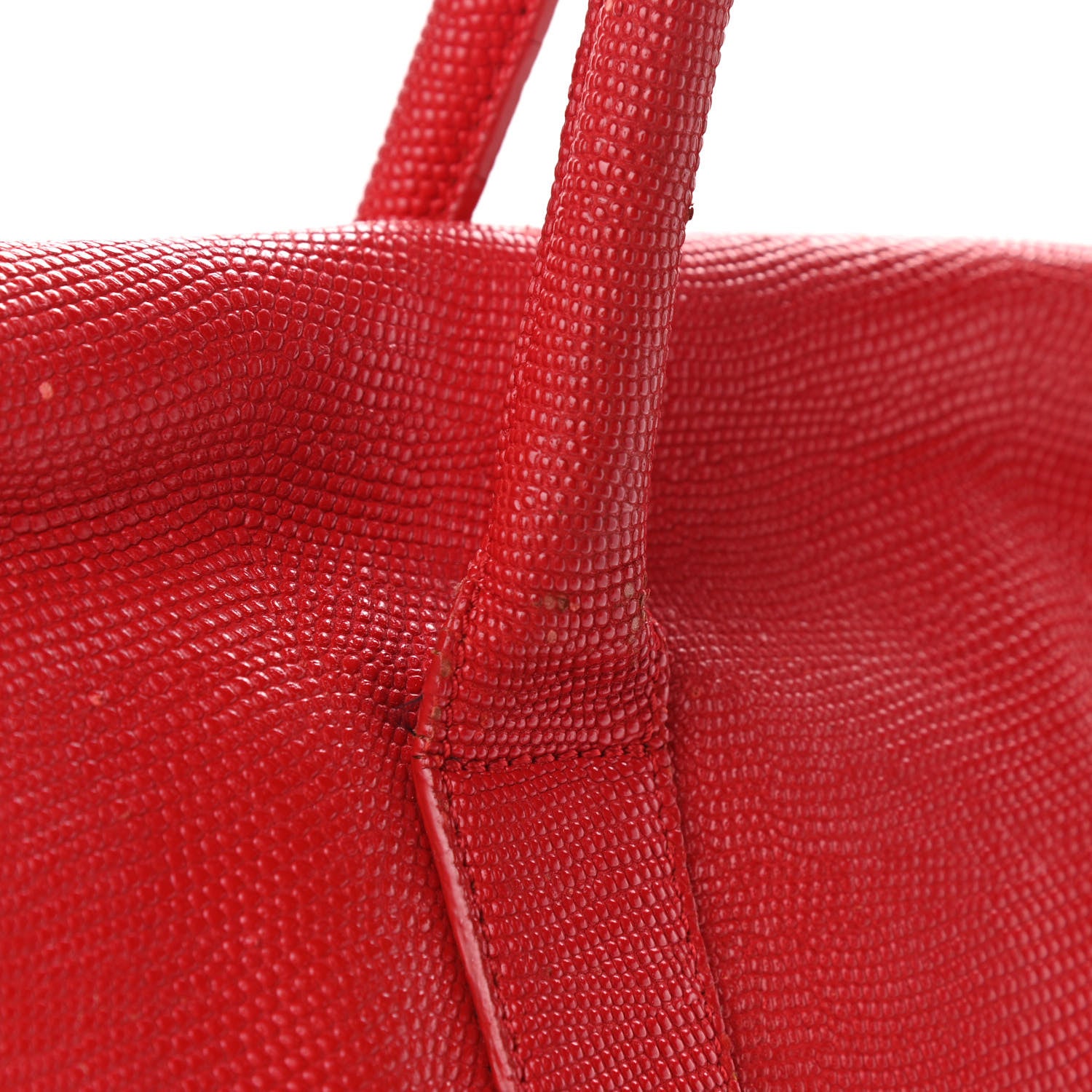 Mulberry Lizard Embossed Calfskin Bayswater Red 10 of 16