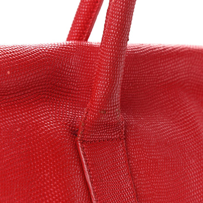 Mulberry Lizard Embossed Calfskin Bayswater Red 10 of 16