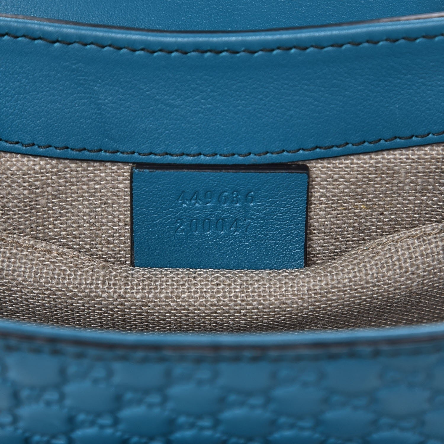 Gucci Microguccissima Mini Emily Shoulder Bag Deep Cobalt 8 of 8